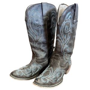 Roper 7 Western Cowboy Boots Coastal Cowgirl Festival Concert Boho Casual
